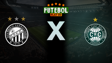 Assistir Operário-PR x Coritiba ao vivo online 29/08/2025