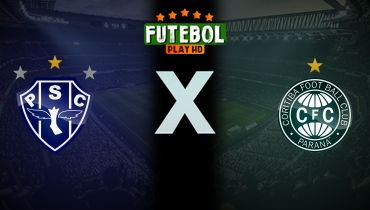 Assistir Paysandu x Coritiba ao vivo online 09/11/2025